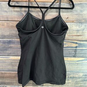 Lululemon Black Strappy Tank Top size 8